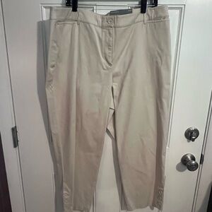 Talbots Tan Capris Classic Cotton Blend